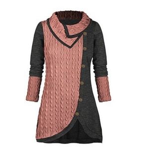 Heather Grey and pink Tunic 2X